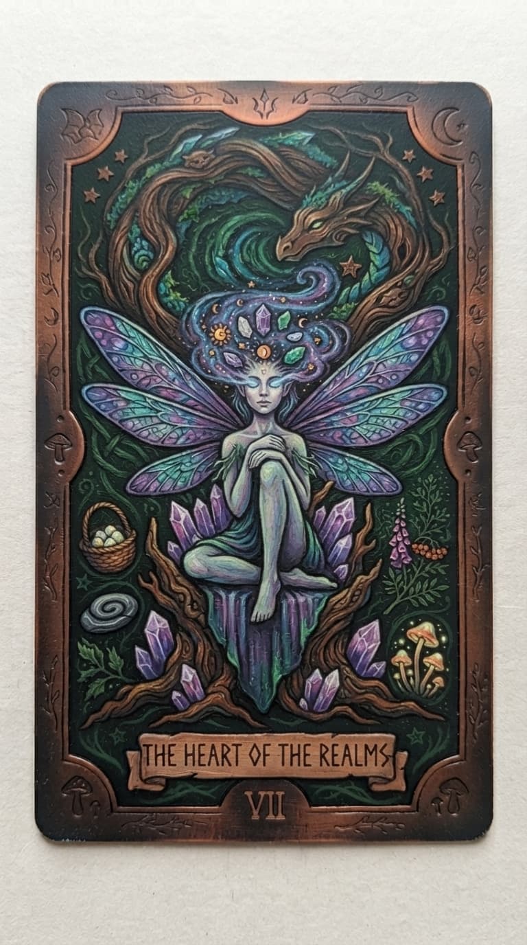 Fairies deck card back artwork