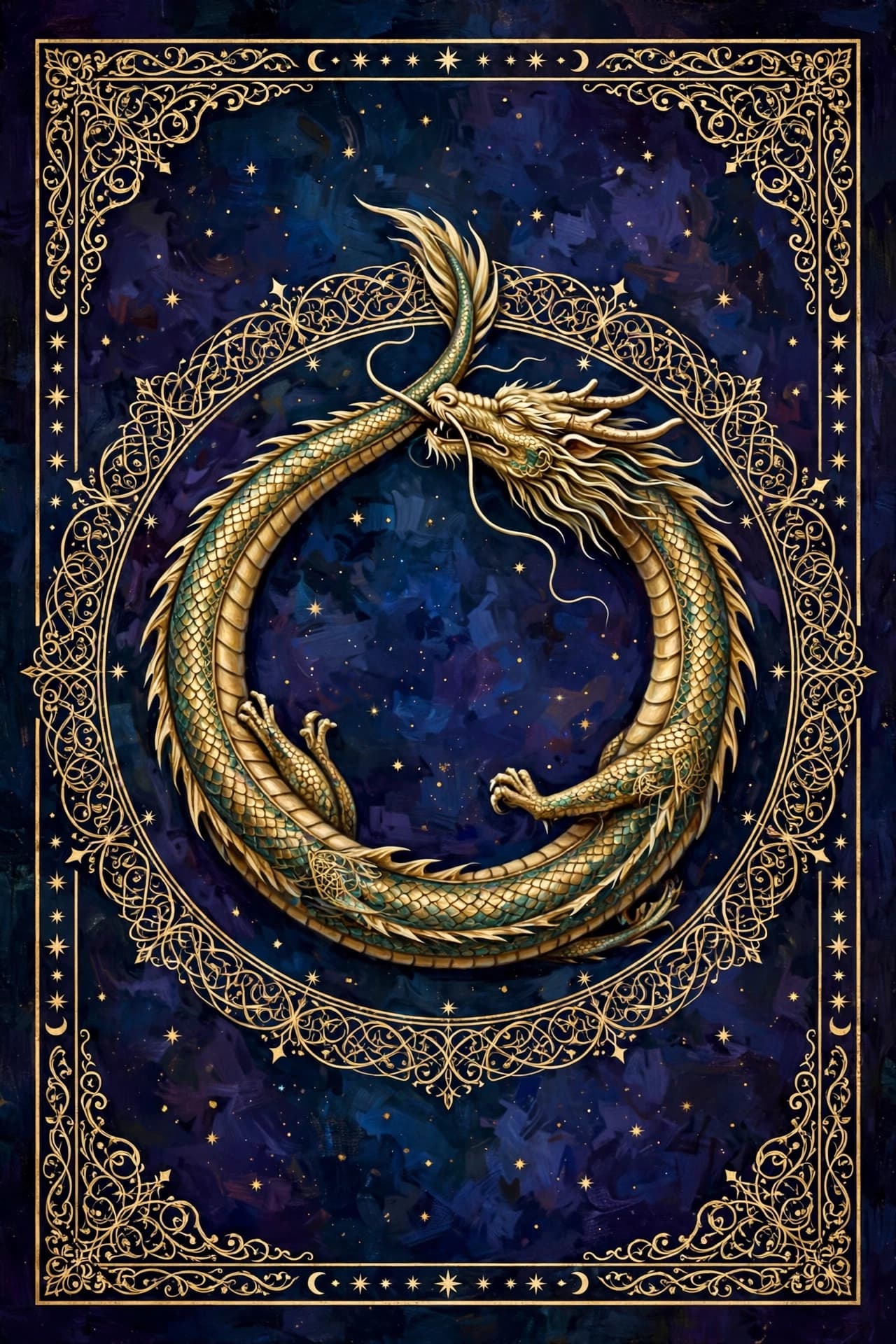 Mythical Creatures deck card back artwork